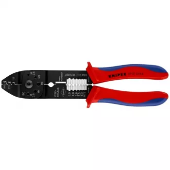 Knipex 97 21 215 B utensile crimpatrice nero, blu, rosso
