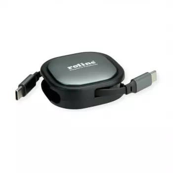 ROLINE cavo avvolgibile USB2.0 C-C ST/ST 1,2m – cavo – digitale/dati (11.02.8420)