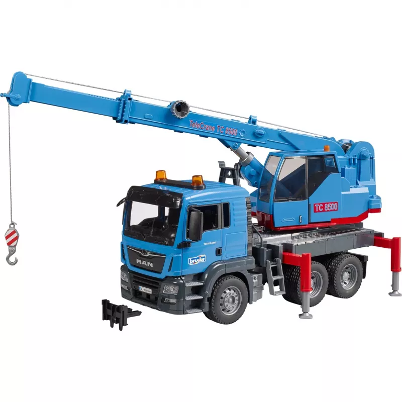 BRUDER MAN TGS autocarro con gru blu ABS 03771