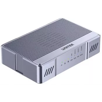 Case Unitek M.2 2x 20 Gb/s con RAID0/RAID1 e clonazione dei dischi