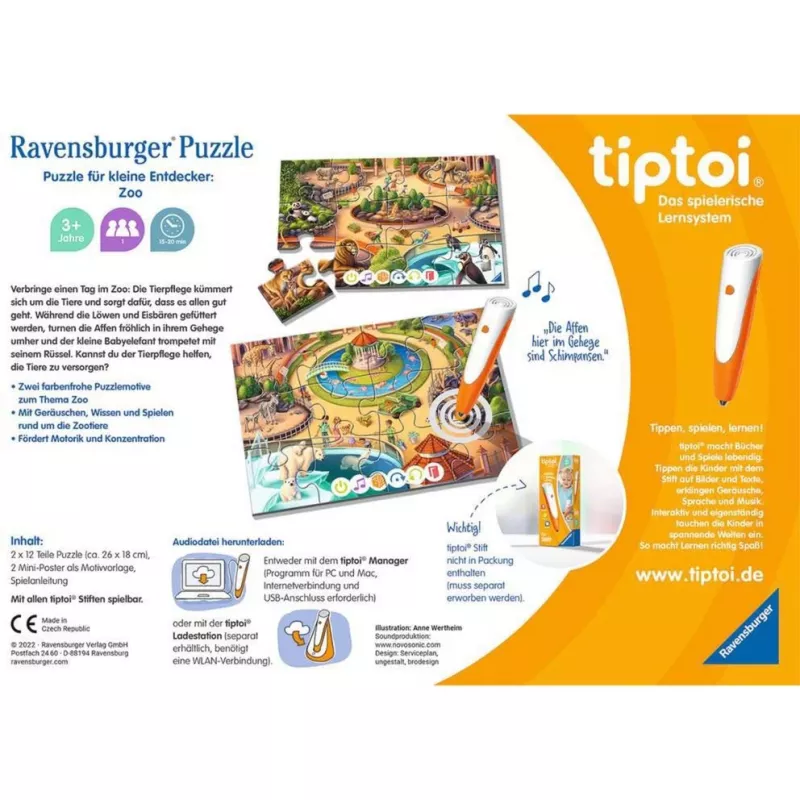 tiptoi Puzzle per piccoli esploratori: zoo
