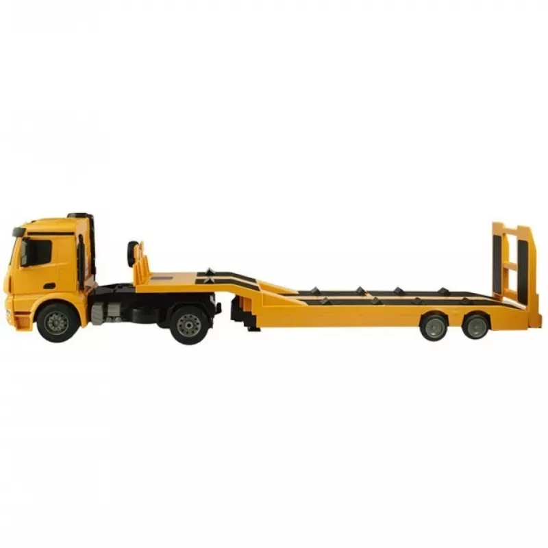 Double E scala 1/20 RC Mercedes-Benz Arocs con rimorchio a pianale preassemblato