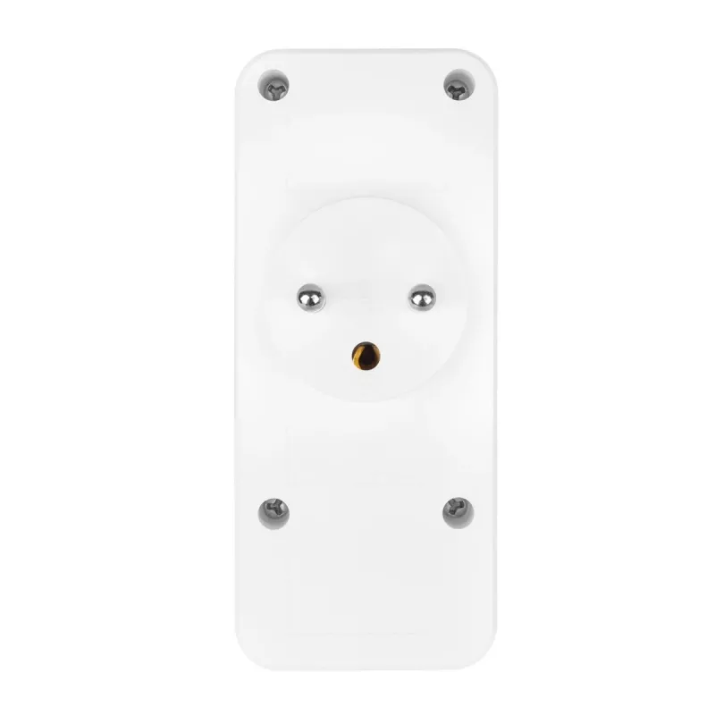 Power splitter MACLEAN MCE248 F/W — 3 prese AC (1×16A, 2×6A) + 4×USB (2×A, 2×C PD 20W), spina EU, bianco