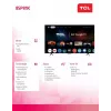 TV TCL 85P81K 85 pollici QLED 4K, classe di efficienza energetica F