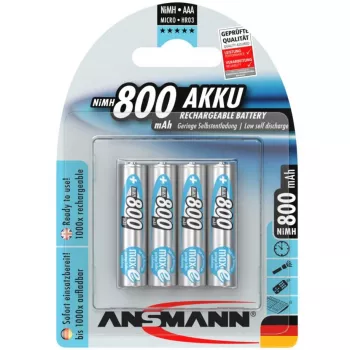 1x4 Ansmann maxE batteria ricaricabile NiMH Micro AAA 800 mAh 5035042