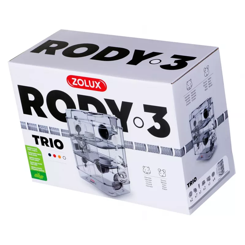 Gabbia ZOLUX Rody3 Trio bianca - gabbia per roditori - 1 pz.