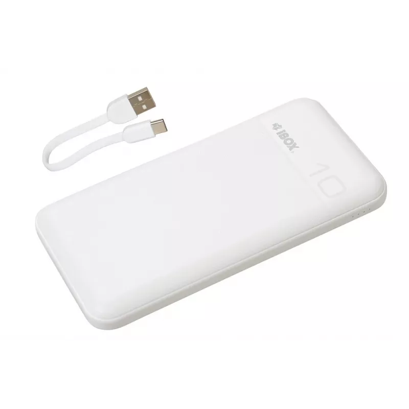 Powerbank portatile IBOX IPB10 10000 mAh, Li-Ion, Quick Charge 3.0, uscite USB-C e USB-A, 20W PD