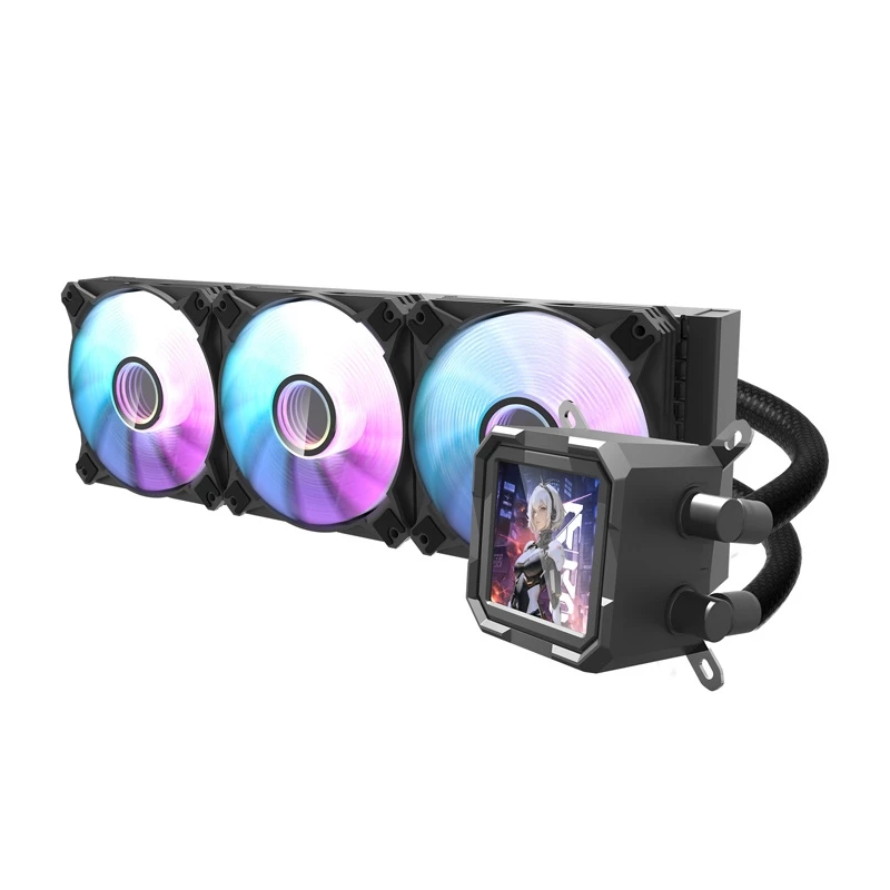 Raffreddamento a liquido CPU Darkflash DV360S radiatore 360 mm, illuminazione RGB, nero