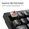 Tastiera meccanica Keychron V1 Ultra 8K — formato 75%, QWERTY, Bluetooth, RGB, nero