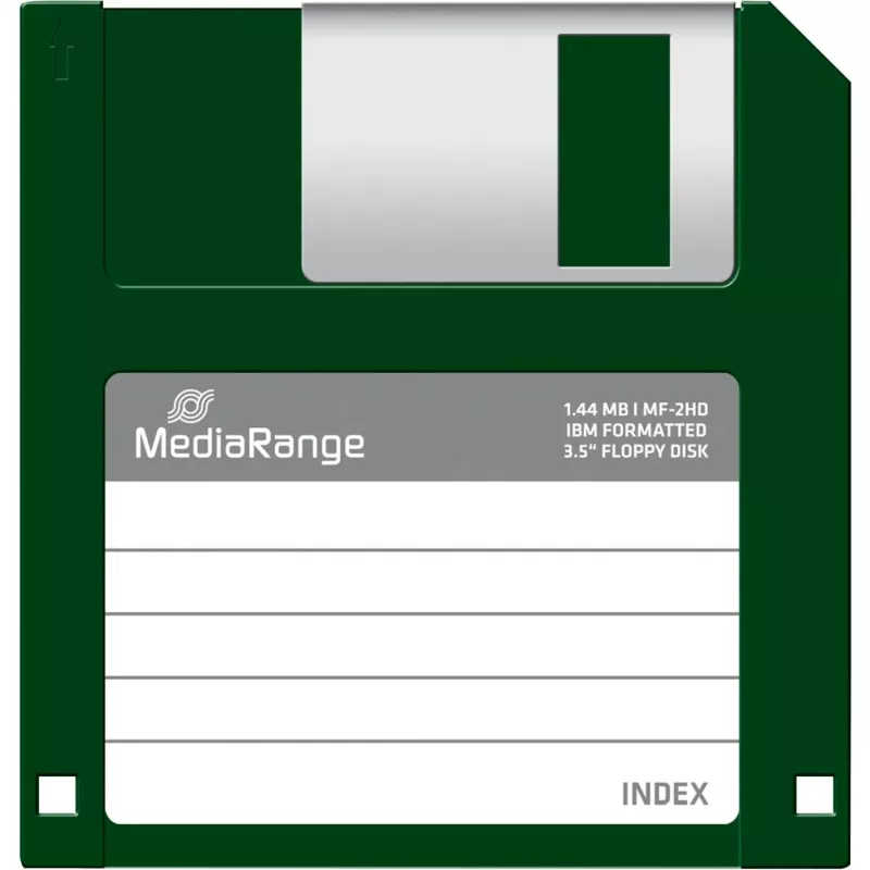 Floppy disk MediaRange MR200 da 3,5 pollici 1,44 MB, 10 pezzi, neri
