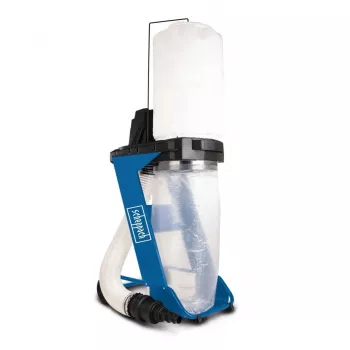 Aspiratore per solidi Scheppach DC500 — 75 L, 550 W, 1150 m³/h, tubo 2 m, diametro 10 cm