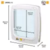 FERPLAST Swing 15 - grande porta per cani, bianco