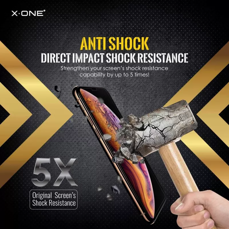 Custodia Shock Eliminator X-ONE per iPhone 7 — nero, custodia protettiva robusta e leggera