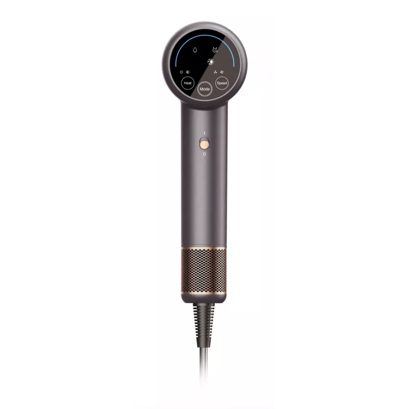 Asciugacapelli Jimmy F8 1600 W, 3 impostazioni di temperatura, funzione ioni, accessorio diffusore, grigio