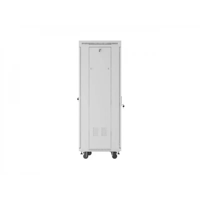 Armadio rack a pavimento LANBERG 19 pollici 32U 600×600 mm grigio con porte perforate e LCD (flat pack)
