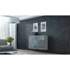 Cama Sideboard VIGO 90/120/38 bianco/grigio lucido
