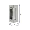 Serratura elettromagnetica QOLTEC 52459 12V simmetrica con memoria e bloccaggio