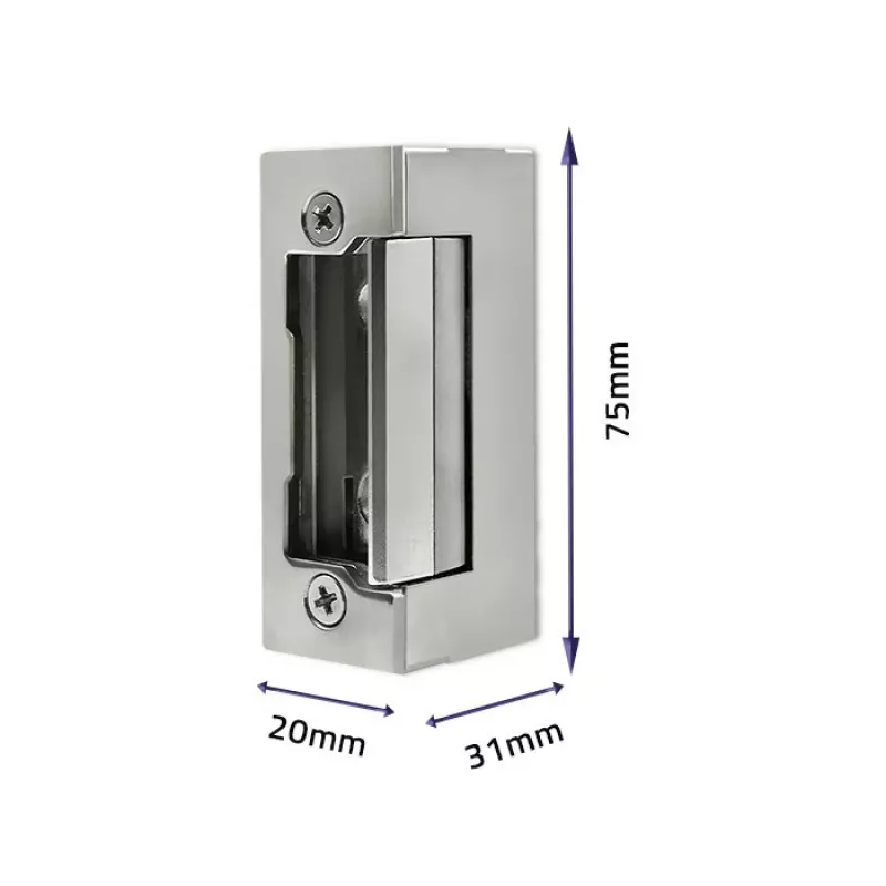 Serratura elettromagnetica QOLTEC 52459 12V simmetrica con memoria e bloccaggio