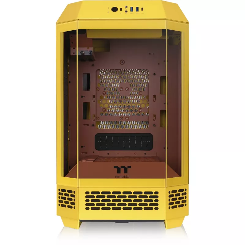 Case Mini Tower THERMALTAKE The Tower 250 Butter Caramel — microATX/Mini-ITX, supporto ATX, case compatto
