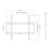 Sunne 32-55-EF supporto TV fisso a parete, 32-55 pollici, max 40 kg, VESA fino a 400x400, nero