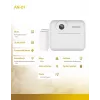 Fotocamera istantanea SAVIO AN-01 per bambini, bianca, LCD 6,1 cm (2,4″), MicroSDHC fino a 32 GB, USB-C, batteria 1200 mAh, senza flash integrato