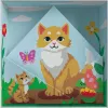 Set di pittura Ravensburger CreArt Do it together — modello gatti, set di pittura insieme
