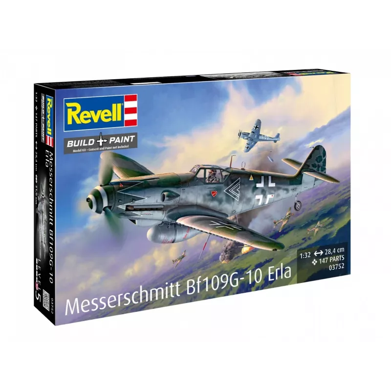 Modellino in plastica REVELL Messerschmitt Bf109G-10 Erla scala 1:32