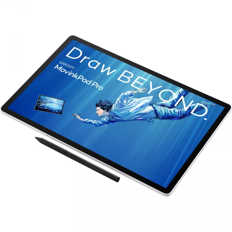 Wacom MovinkPad Pro 14, con filo e senza fili, 5080 lpi, 302 x 189 mm, USB/Bluetooth, 1 cm, penna
