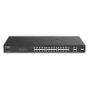 Switch di rete D-Link DGS-1100-26MPV2/E Managed L2 Gigabit Ethernet (10/100/1000) Power over Ethernet (PoE) nero