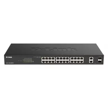 Switch di rete D-Link DGS-1100-26MPV2/E Managed L2 Gigabit Ethernet (10/100/1000) Power over Ethernet (PoE) nero