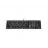 Tastiera A4Tech con filo FX60H USB QWERTY – Full-Size 100%, retroilluminata bianco, grigio, hub USB