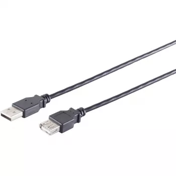 Cavo USB S/CONN 13-24045 USB 2.0 3 m nero