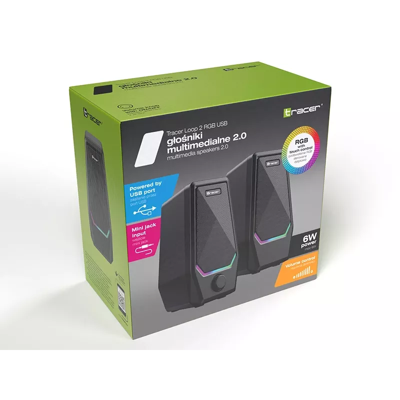 Tracer Loop 2.0 RGB Altoparlanti multimediali USB 2.0, 6 W