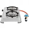 Fornello a gas Camping Cook CV (grigio, a due fuochi)