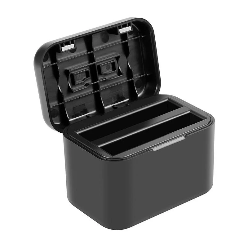 Custodia di ricarica Puluz PU999B per Insta360 X4 — nera, per batterie della fotocamera e schede di memoria
