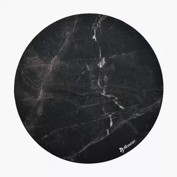Tappetino protettivo da pavimento per sedie Arozzi Zona Round Floor Pad – nero Marble, tappetino protettivo rotondo per pavimenti duri e moquette