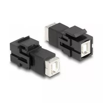 DeLOCK modulo Keystone USB 2.0 Type-B femmina su USB 2.0 Type-B femmina nero
