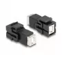 DeLOCK modulo Keystone USB 2.0 Type-B femmina su USB 2.0 Type-B femmina nero