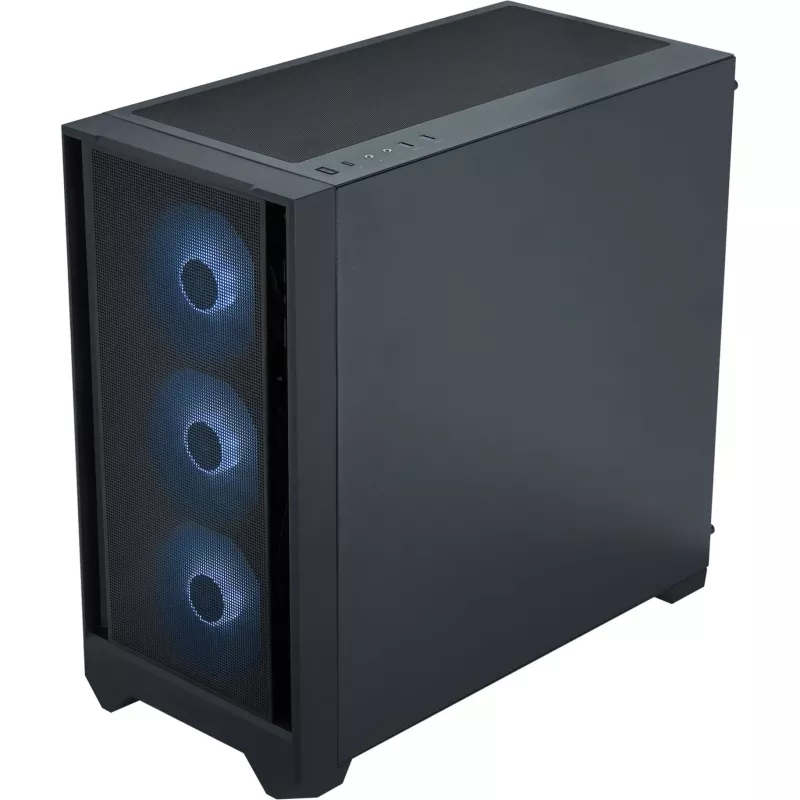 Case PC Silentware Flow 110 A-RGB nero — case mid-tower, pannello laterale in vetro temperato