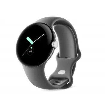 Google Pixel Watch – argento lucido – smartwatch con cinturino