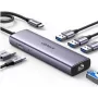 Ugreen 15598 hub USB 3.2 Gen 1 Type-C HDMI RJ-45 USB 3.0 argento