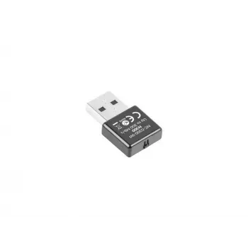 Adattatore USB Wi-Fi LANBERG NC-0300-WI, 2 antenne interne 2 dBi, USB 2.0, fino a 2400 Mbit/s, nero