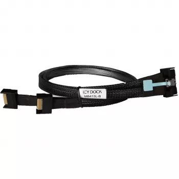 Adattatore per unità ICY BOX MB413L-B – MCIO 8i SFF-TA-1016 a 2× MCIO 4i SFF-TA-1016