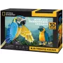 Puzzle 3D Cubicfun Ara giacinto, 88 pezzi, modello 306-DS1097H