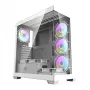 Case per computer Darkflash DS900 (bianco) + 7 ventole ARGB