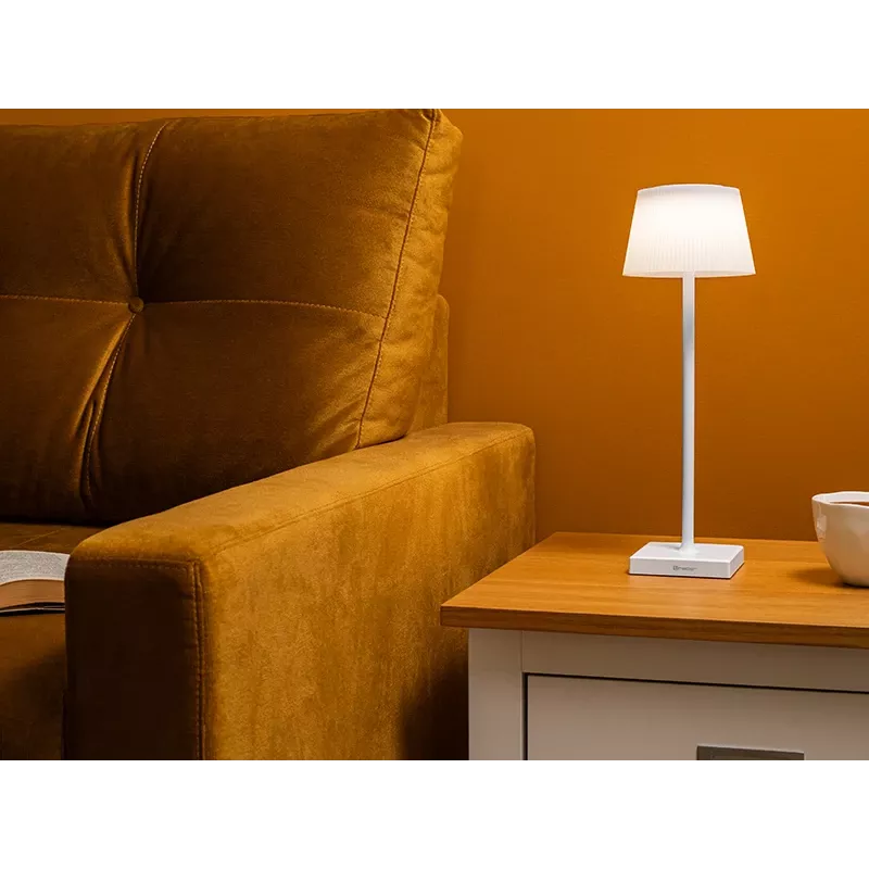 Lampada da tavolo TRACER Pluto bianco TRAOSW47233 LED dimmerabile, finitura bianca