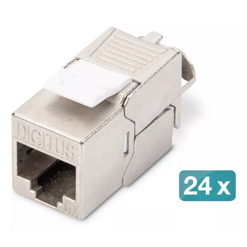 Patch panel modulare Digitus 24 porte DN-91410-24 RJ-45 Cat6a grigio