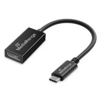Convertitore audio e video USB Type-C su DisplayPort MediaRange MRCS235, cavo 20 cm, nero