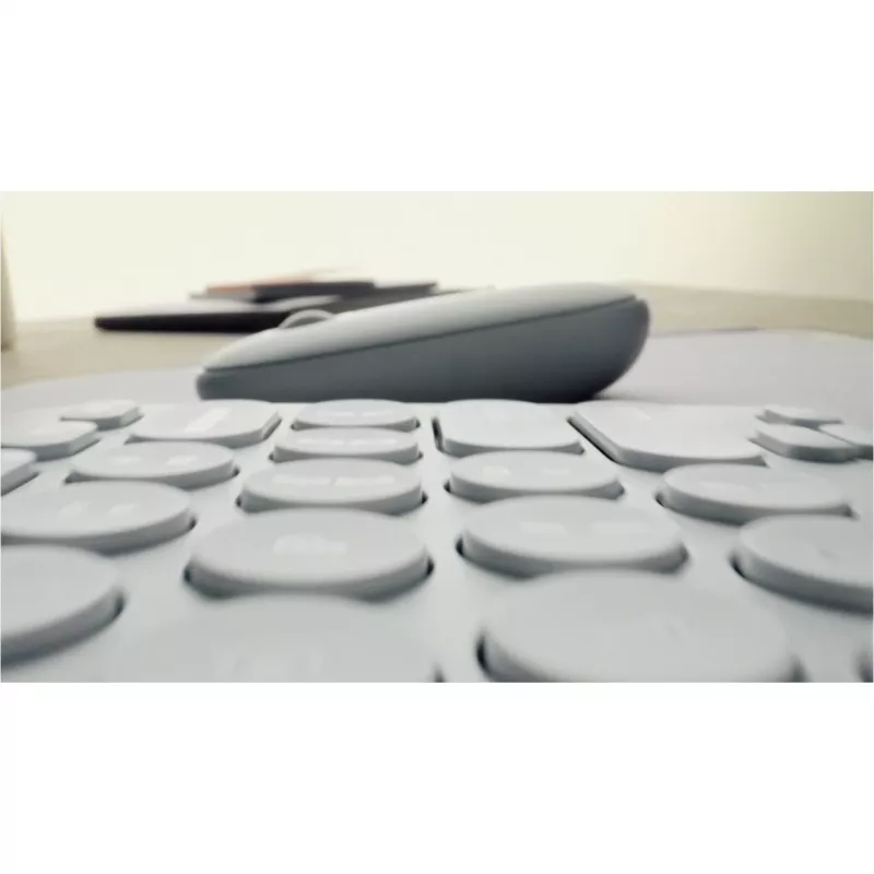 Logitech Pebble 2 Combo Set, bianco, wireless, tedesco, 920-012204