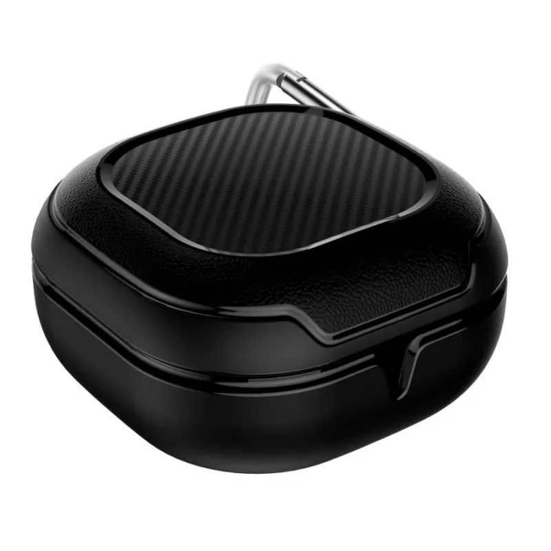 Tech-Protect Rough Carbon cover per la custodia di ricarica Samsung Galaxy Buds 2 Pro/2/Live/Pro, nera